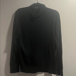Jeanne Pierre Cashmere Infused black Turtleneck mockneck Sweater woman’s XL